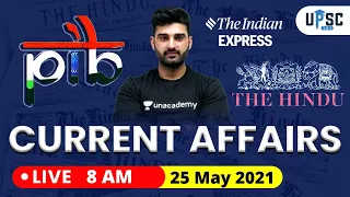 Daily Current Affairs in Hindi by Sumit Rathi Sir | 25 May 2021 The Hindu PIB for IAS