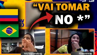 COLOMBIANAS REAGEM A GOL DO BRASIL QUE GARANTIU O TÍTULO COPA AMÉRICA FEMININA!