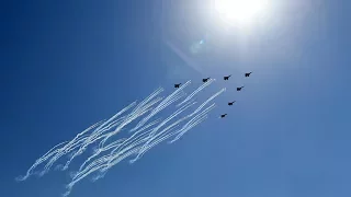 Military parade: J-20-led fighter jet formation