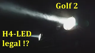 OSRAM H4 LED Night Breaker im VW Golf 2