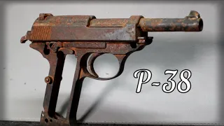 Gun Restoration,  WW2 German Army, Walther P-38 (With test firing). #restoration #ww2 #walther