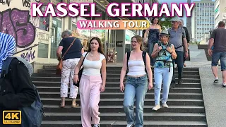 🇩🇪 Kassel Germany Walking Tour in 4k/60fps UHD - City Walk With Real Ambient Sounds