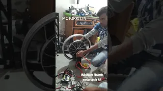 72V-1500Watt 17inch  BLDC hub motor kit testing