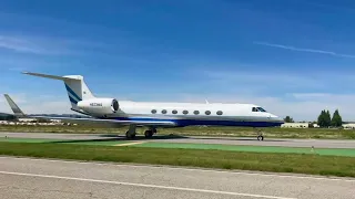 N623MS, Gulfstream GV-SP ( G550), at VNY.