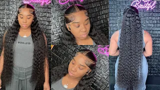 36 INCHES OF SLAY😍😍Watch me Slay This Curly wig install for my cousin Birthday 😍| ThebhSlay😍