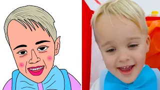 Vlad and Niki Lost Baby Chris Funny Drawing Meme