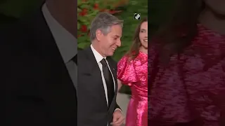 US Secretary of States Antony Blinken arrives at the White House for State Dinner