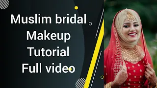 muslim bridal makeup tutorial /Full video /@cindrellabeautyconcepts/☎️9447302134