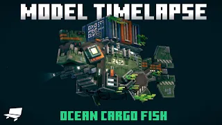Ocean Cargo Fish | Blockbench Timelapse