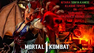 Mortal Kombat 1 - Nitara (Sonya Kameo) Klassic Tower On Very Hard No Matches/Rounds Lost