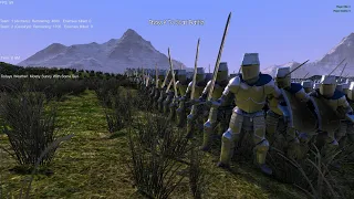 2 000 heavy knights and 2 000 archers vs 1 700 cavalry