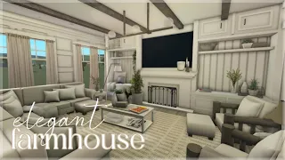 Bloxburg | Elegant Realistic Two-Story Farmhouse | Roblox | House Build