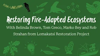 Restoring Fire-Adapted Ecosystems with Lomakatsi Restoration Project- Festival of What Works 2020