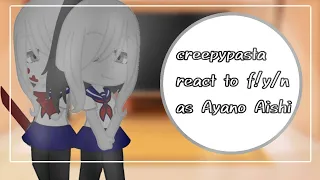 Creepypasta react to f! y/n as ayano aishi 🇧🇷🇺🇸 part 1