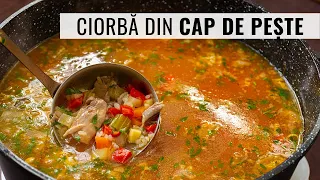 Ciorbă din cap de pește cu orez. Ieftină, sănătoasă și foarte gustoasă | Bucate Aromate