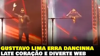 Gusttavo Lima erra dancinha do hit Late Coração e diverte a web