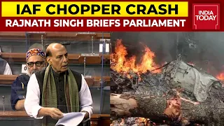 IAF Orders Inquiry Into CDS Chopper Crash, Air Marshal Manvendra Singh To Head Probe: Rajnath Singh