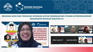 Ruangan 1 - Presentasi Pemakalah Semnas Sains dan Teknologi Terapan ke-3, Tahun 2020 - Part 2