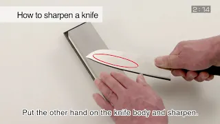 How to Sharpen a double-edged knife   Sharpening Kinfe Tech Japanese Knife  SHIMOMURA INDUSTRIAL