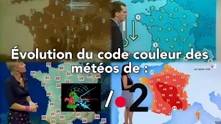 [Remake] L'évolution du code couleur des météos d'Antenne 2/France 2 entre 1975 et 2024 !