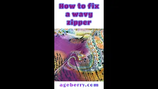 How to fix a wavy zipper