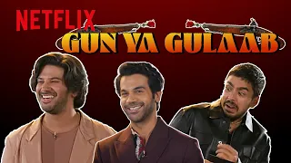 Dialogue Challenge with RajKummar, Dulquer & Gourav | Guns & Gulaabs | Netflix India