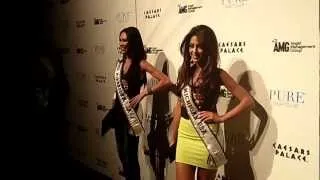 Miss USA 2012 Contestants At PURE Nightclub For Sky Blu DJ Residency