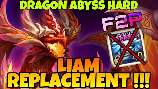 F2P LIAM REPLACEMENT !!! DRAGRON ABYSS HARD SPEED TEAM SUMMONERS WAR