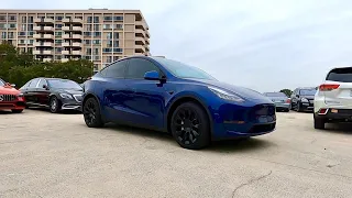 Tesla Y door ding removal with PDR