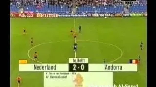 The Netherlands - Andorra 4 / 0 (World Cup 2002 Qualifier: Oct / 6 / 2001)