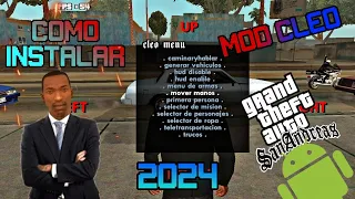 Cómo instalar El mod Menú Cleo Última versión+Obb Gta San Andreas 2024