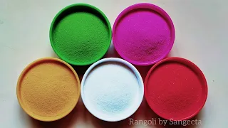 6 STUNNING AND INNOVATIVE MULTI-COLOURED RANGOLIS|| SATISFYING RANGOLI ART, RELAXING RANGOLI VIDEOS