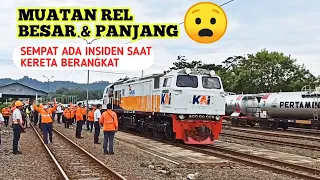 RESMI DILUNCURKAN!!! KERETA INI ANGKUT REL BESAR & PANJANG UNTUK PROYEK KERETA CEPAT INDONESIA