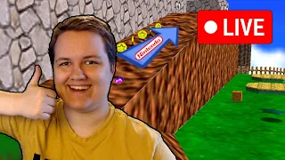 [Live] Beating Mario 64 how nintendo intended