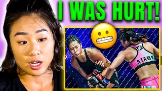 "Liver Shot HURT" 😬 Angela Lee REACTS To Stamp Fight | ONE Playback