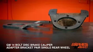 GM 14 BOLT DISC FULL FLOAT BRAKE CALIPER ADAPTER BRACKET