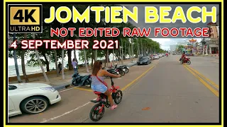 Jomtien Beach Road Pattaya Thailand 4 September raw footage 4K Ultra HD