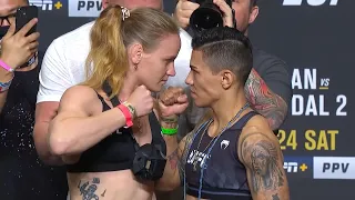 Valentina Shevchenko vs. Jéssica Andrade - Weigh-in Face-Off - (UFC 261: Usman vs. Masvidal 2)