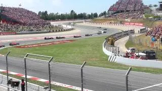 SALIDA GP ESPAÑA 2013 FERNANDO ALONSO ADELANTANDO