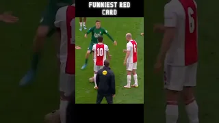 Funniest Red Card in Football🤣#anthony #shorts