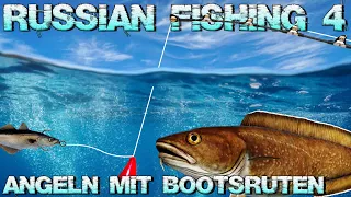 Angeln mit der Bootsrute - Montagen und Führung erklärt! | Russian Fishing 4! | PantoffelPlays