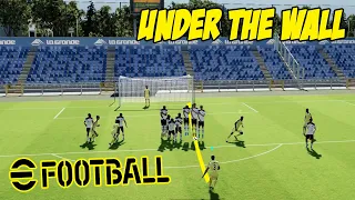 How to Score Free Kicks on eFootball 2024 Under The Wall