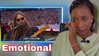 First Time Reaction To Chris Stapleton Sings the National Anthem at Super Bowl LVII (REACTION)