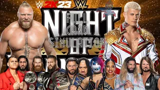 WWE Night of Champions Full show (SIMULATION) USING 2K23 on PS4