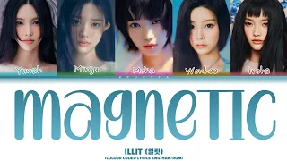 ILLIT Magnetic lyrics (일릿 Eng/Han/Rom 가사) (colour coded lyrics)