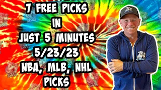 NBA, MLB, NHL  Best Bets for Today Picks & Predictions Tuesday 5/23/23 | 7 Picks in 5 Minutes