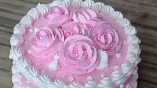 beautiful pink cake design