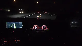 POV Test Drive 2016 BMW 6 series F13 640d Coupe - German Autobahn Acceleration Sound Onboard