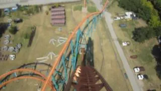 Titan Front Seat on-ride HD POV Six Flags Over Texas