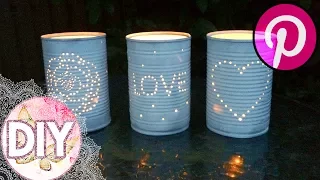 How To Make Tin Can Tea Light Holders (Pin #10)